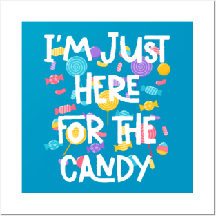 Funny Easter Bunny I'm Just Here For Easter Candy Kids Boys Posters and Art